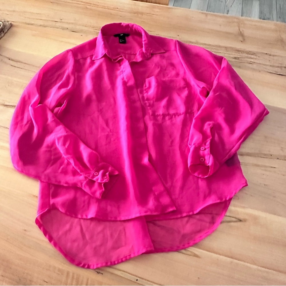 H&M oversized see through shirt 4